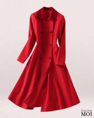 The Princess of Wales Inspired Red Coat Dress