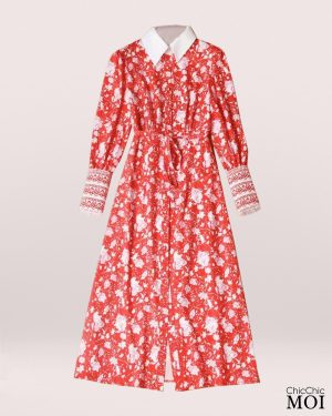 The Princess of Wales Inspired Red Floral Dress