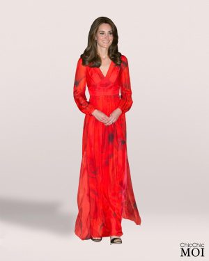 The Princess of Wales Inspired Red Poppy Dress