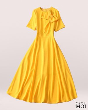 The Princess of Wales Inspired Yellow Dress with Bow