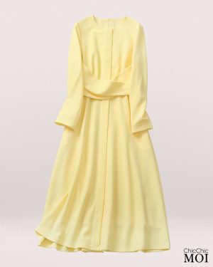 The Princess of Wales Inspired Light Yellow Dress